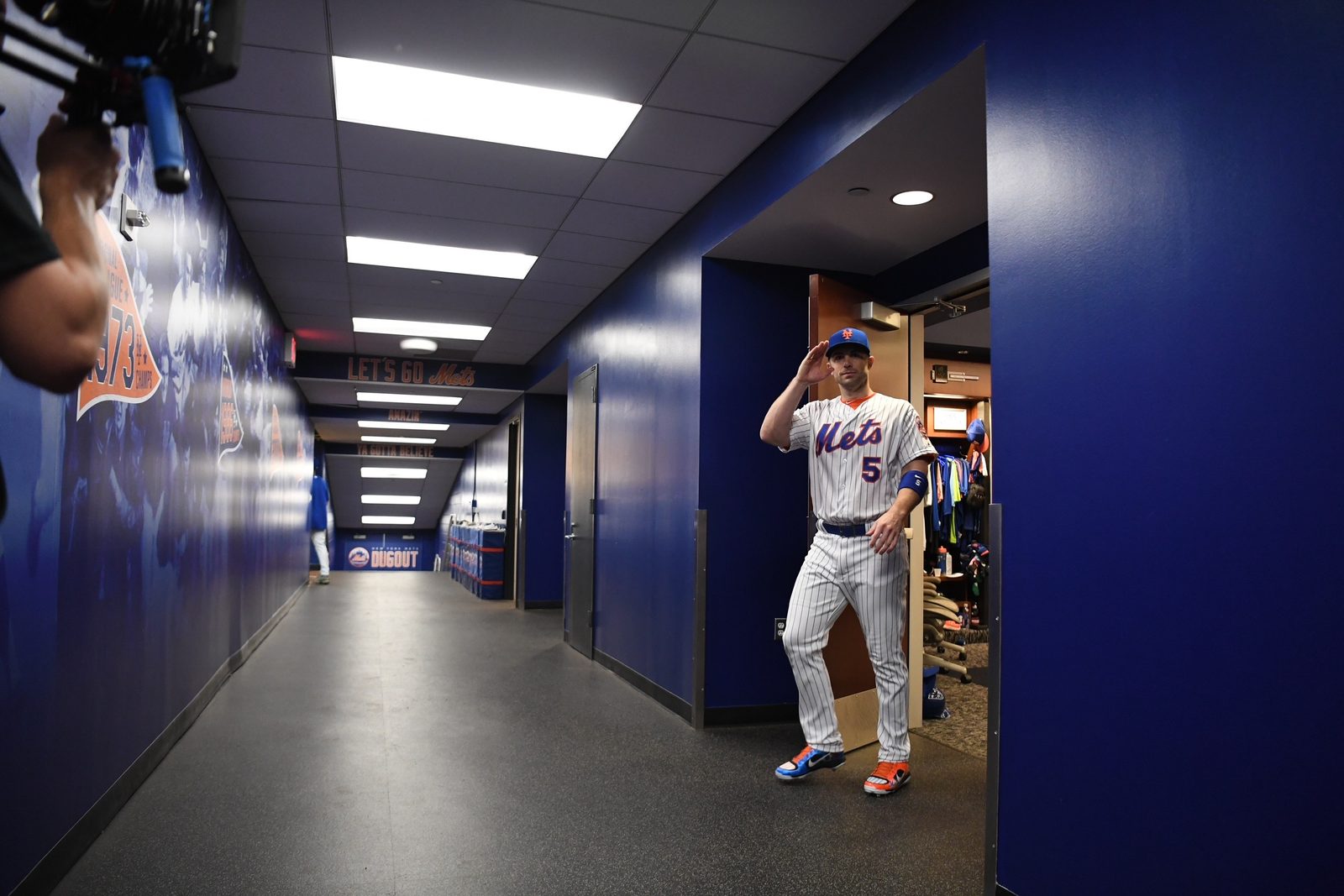 David Wright in the tunnel before taking the field